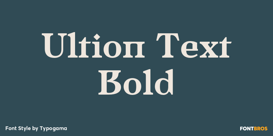 Ultion Text Bold Poster