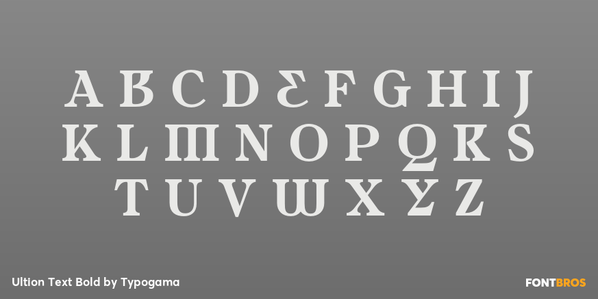 Ultion Text Bold Font Poster #1