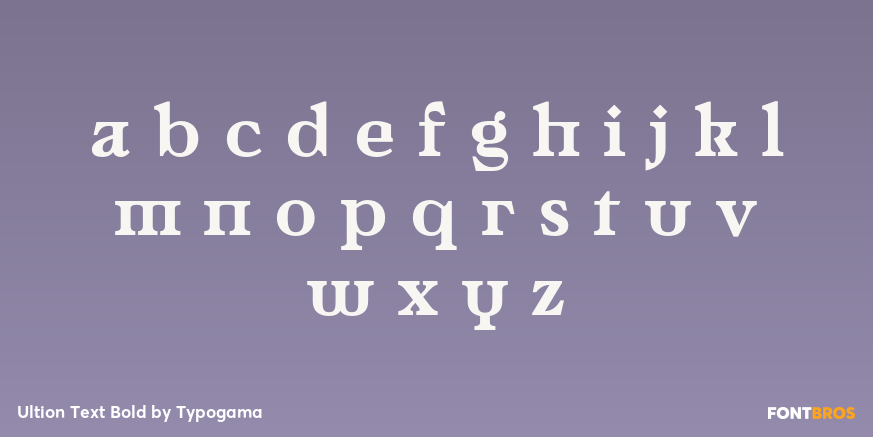 Ultion Text Bold Font Poster #1
