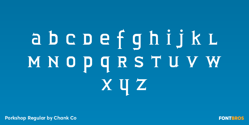 Porkshop Regular Font Poster #3