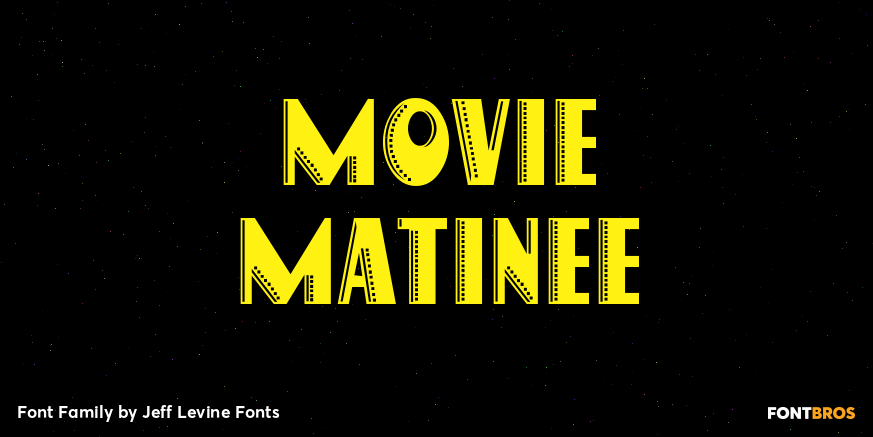 Movie Matinee Font Poster