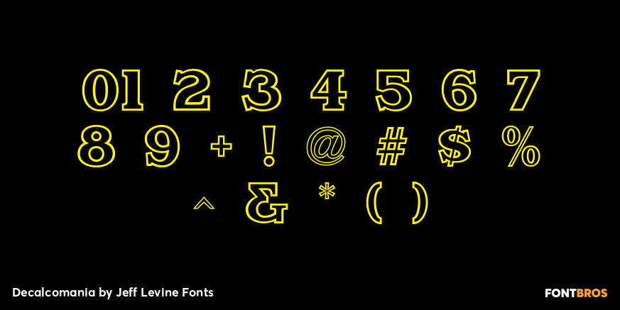 Decalcomania Font Poster #4