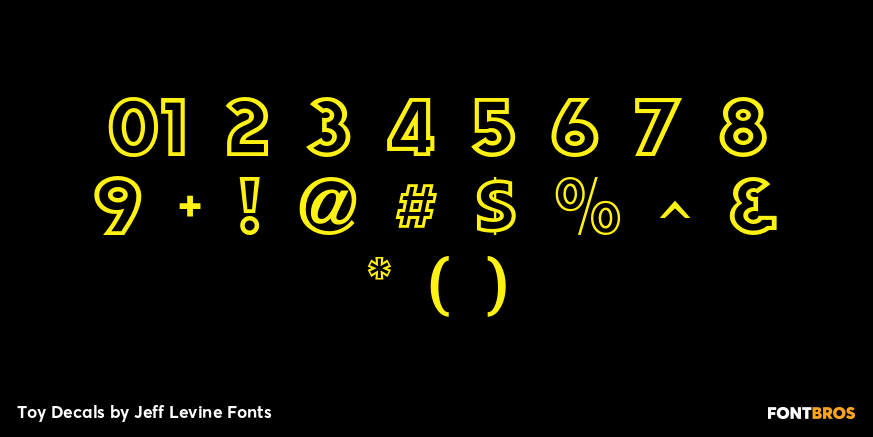 Toy Decals Font Poster #1