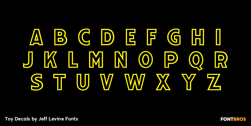 Toy Decals Font Poster #2