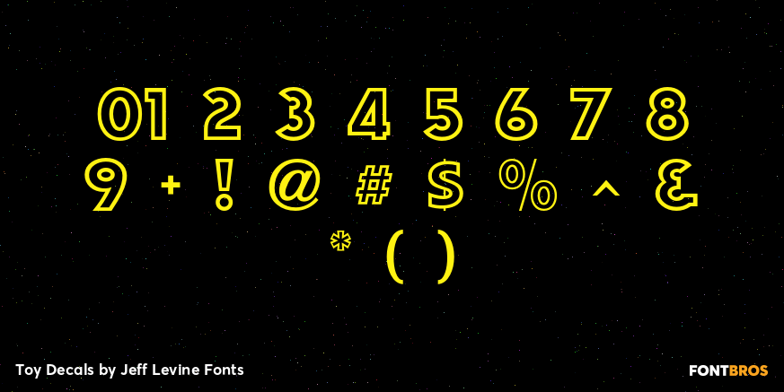 Toy Decals Font Poster #4