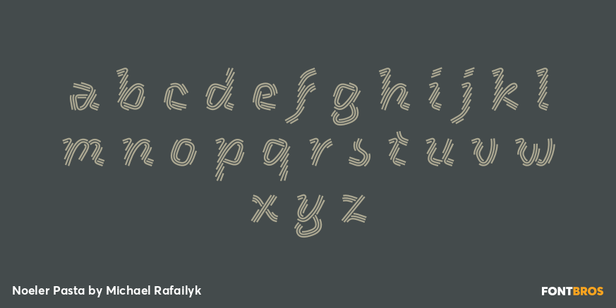 Noeler Pasta Font Poster #3