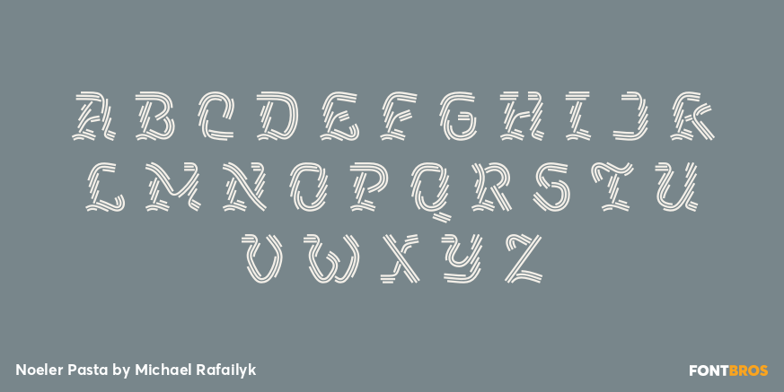 Noeler Pasta Font Poster #1