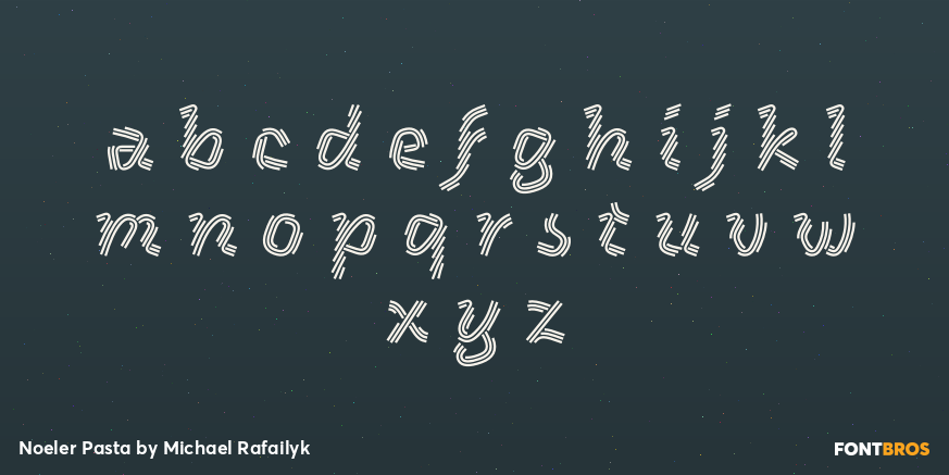 Noeler Pasta Font Poster #1
