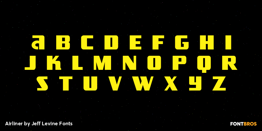 Airliner Font Poster #3