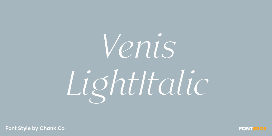 Venis LightItalic Poster