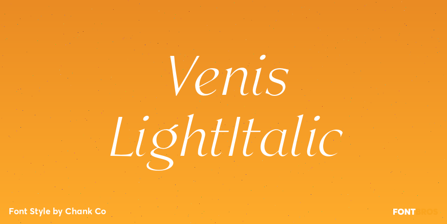 Venis LightItalic Poster