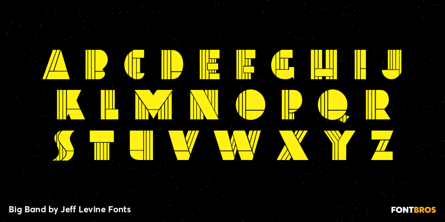 Big Band Font Poster #3