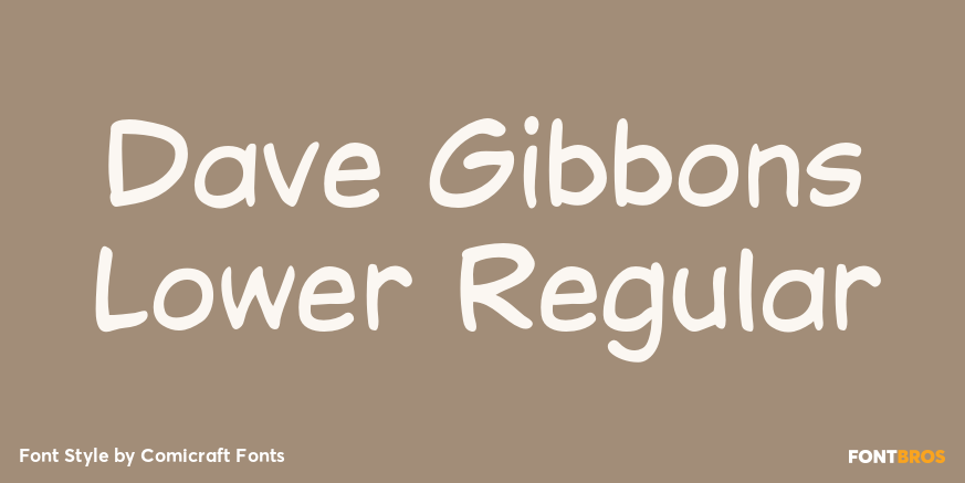 Dave Gibbons Lower Regular Poster