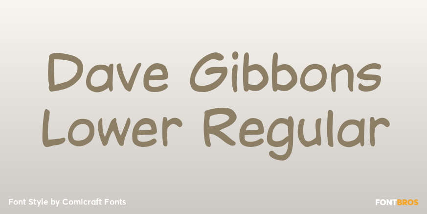 Dave Gibbons Lower Regular Poster