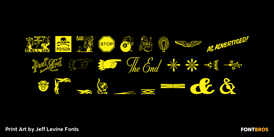 Print Art Font Poster #2