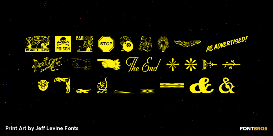 Print Art Font Poster #3