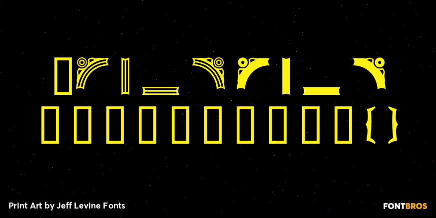 Print Art Font Poster #4