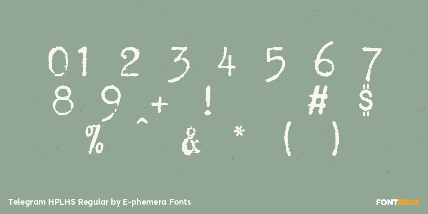 Telegram HPLHS Regular Font Poster #1