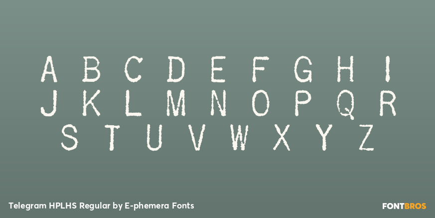 Telegram HPLHS Regular Font Poster #1