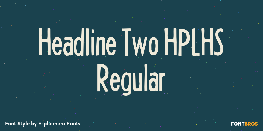 Headline Two HPLHS Regular Poster