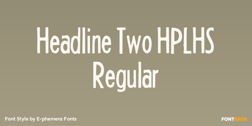 Headline Two HPLHS Regular Poster