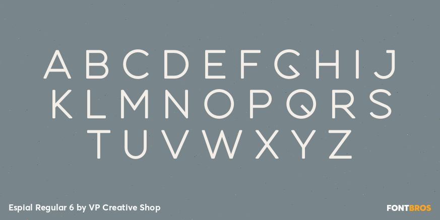 Espial Regular 6 Font Poster #2