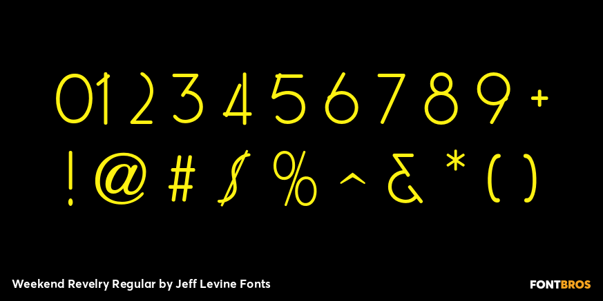 Weekend Revelry Regular Font Poster #4