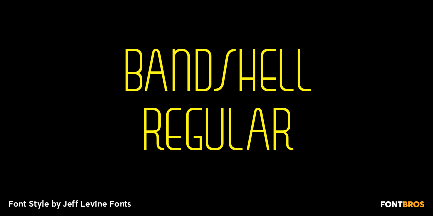 Bandshell Regular Font Poster #1