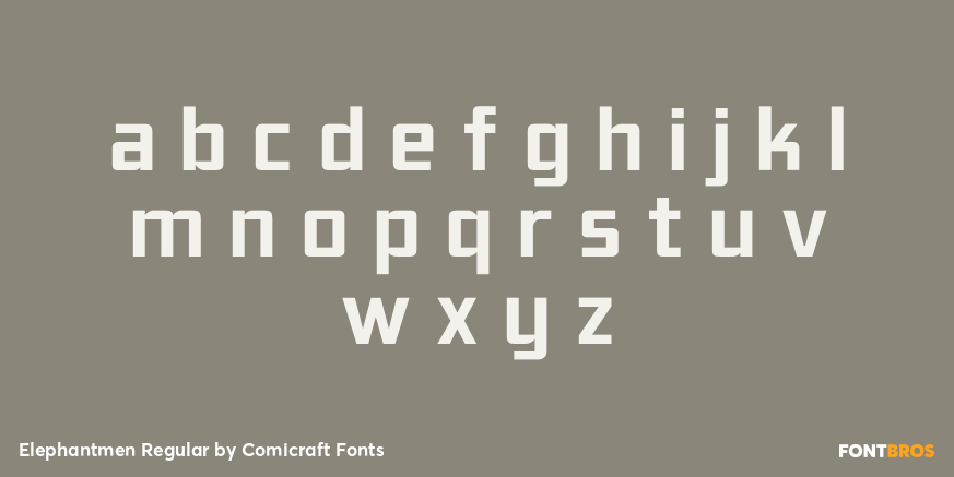 Elephantmen Regular Font Poster #3