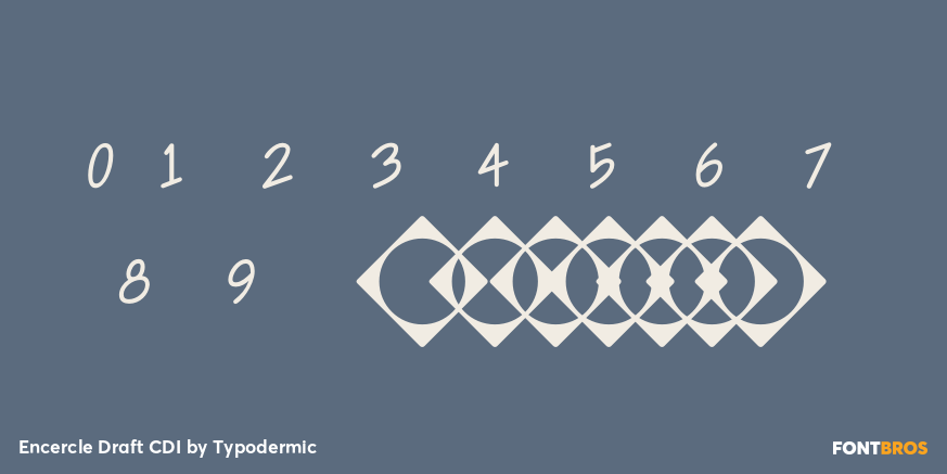 Encercle Draft CDI Font Poster #1