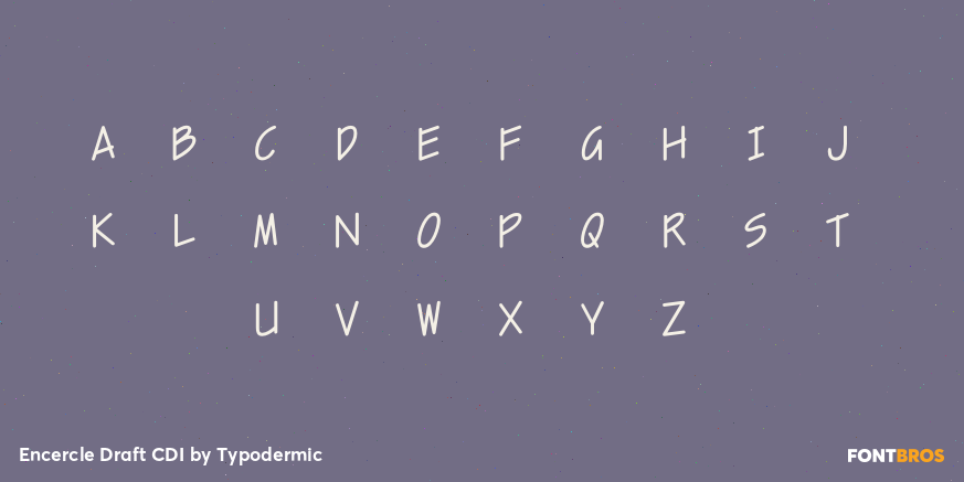 Encercle Draft CDI Font Poster #1
