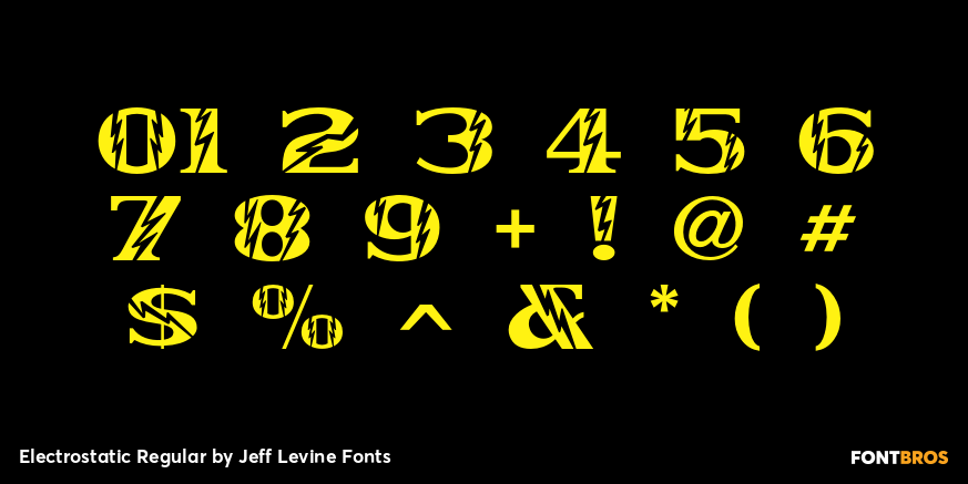 Electrostatic Regular Font Poster #4