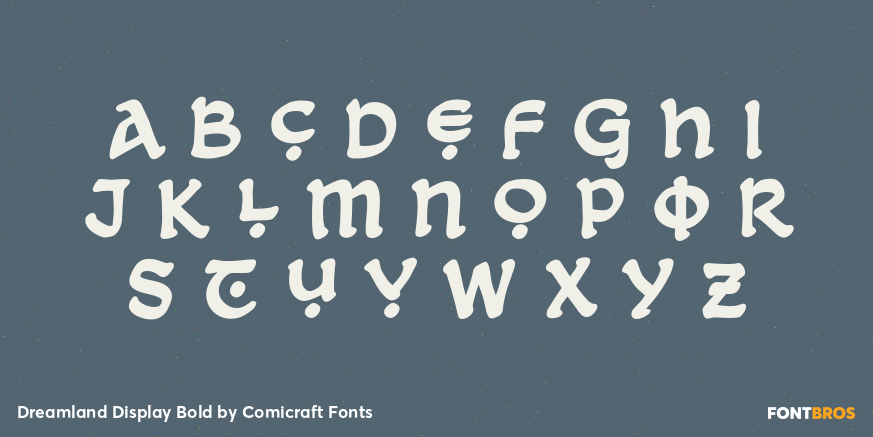 Dreamland Display Bold Font Poster #3