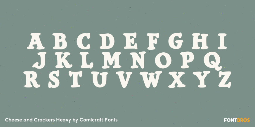 Cheese and Crackers Heavy Font Poster #2