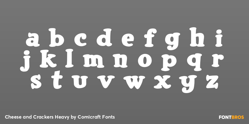 Cheese and Crackers Heavy Font Poster #3
