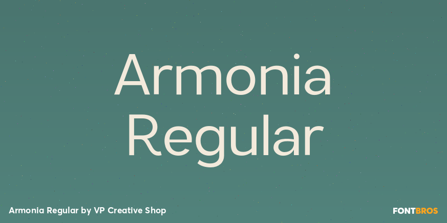 Armonia Regular Font Poster #1