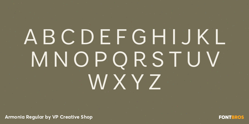 Armonia Regular Font Poster #2