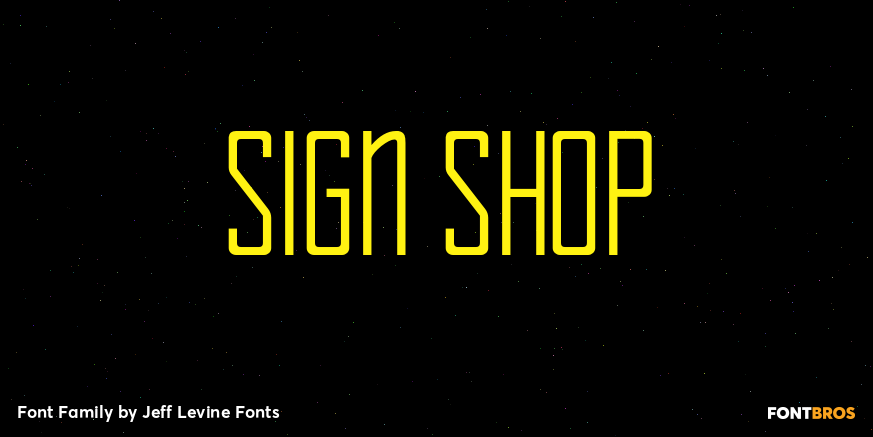 Sign Shop Font Poster #1