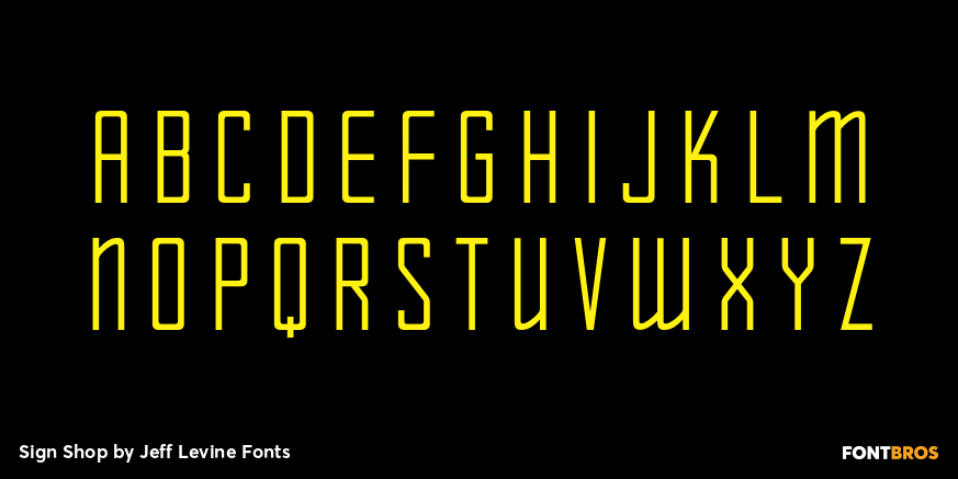 Sign Shop Font Poster #3
