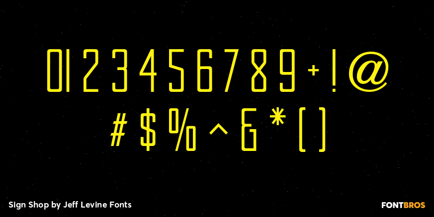 Sign Shop Font Poster #4