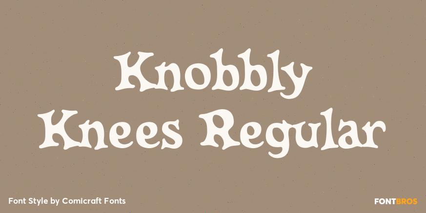 Knobbly Knees Regular Font Poster #1