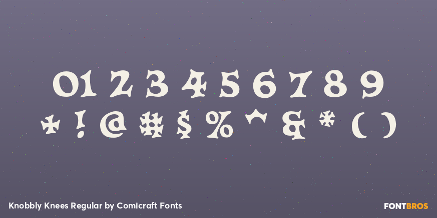 Knobbly Knees Regular Font Poster #4
