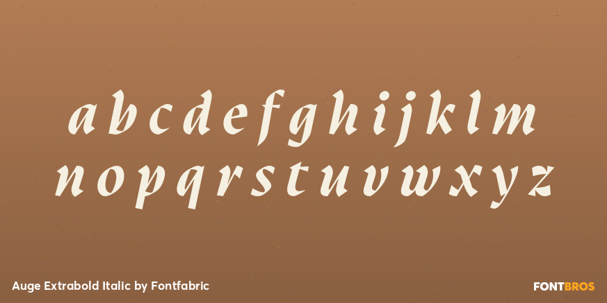 Auge Extrabold Italic Font Poster #3