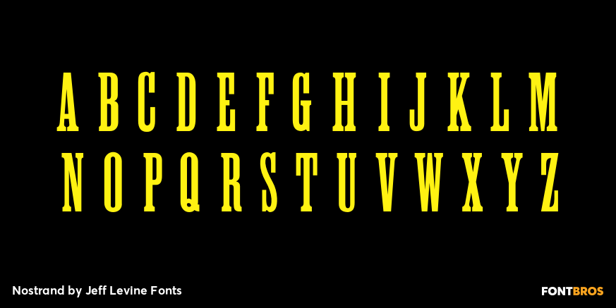 Nostrand Font Poster #2
