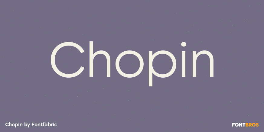 Chopin Font Poster #1