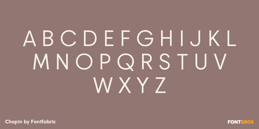 Chopin Font Poster #2