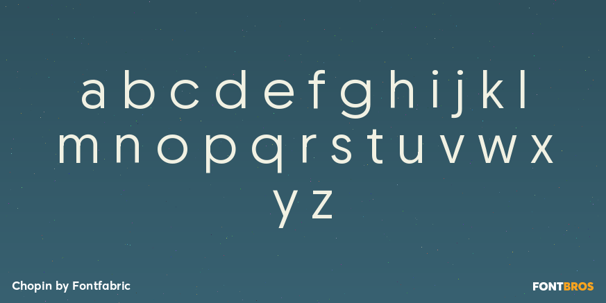 Chopin Font Poster #3