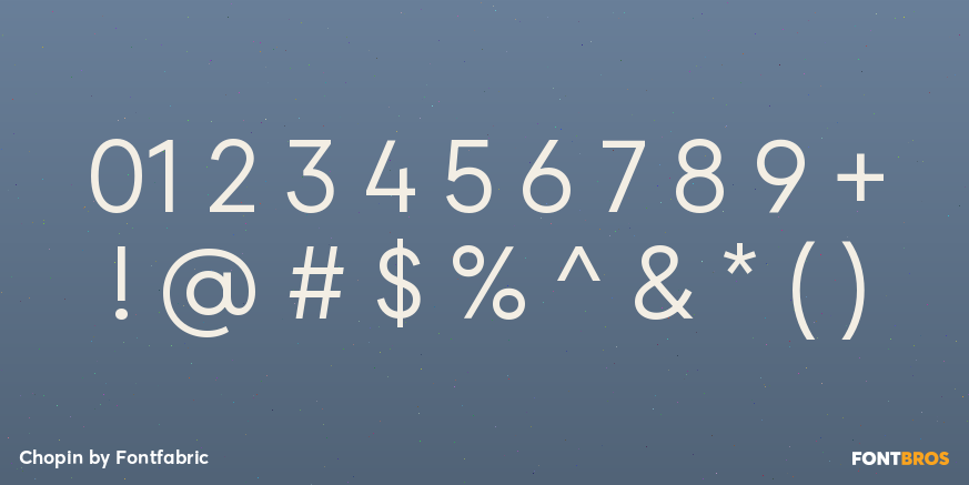 Chopin Font Poster #4