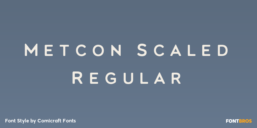 Metcon Scaled Regular Font Poster #1