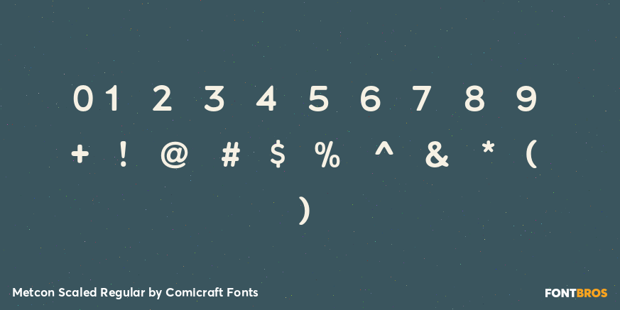 Metcon Scaled Regular Font Poster #4